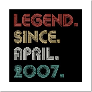 16 Years Old Vintage Legend Since April 2007 16th Posters and Art